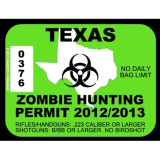 Illustration for article titled Grab a zombie hunting permit before you go head-hunting
